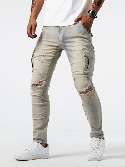 Rhevos® | Slim Fit Cargo Jeans