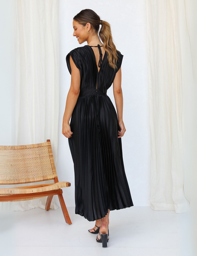 Chique lange jurk met v-hals