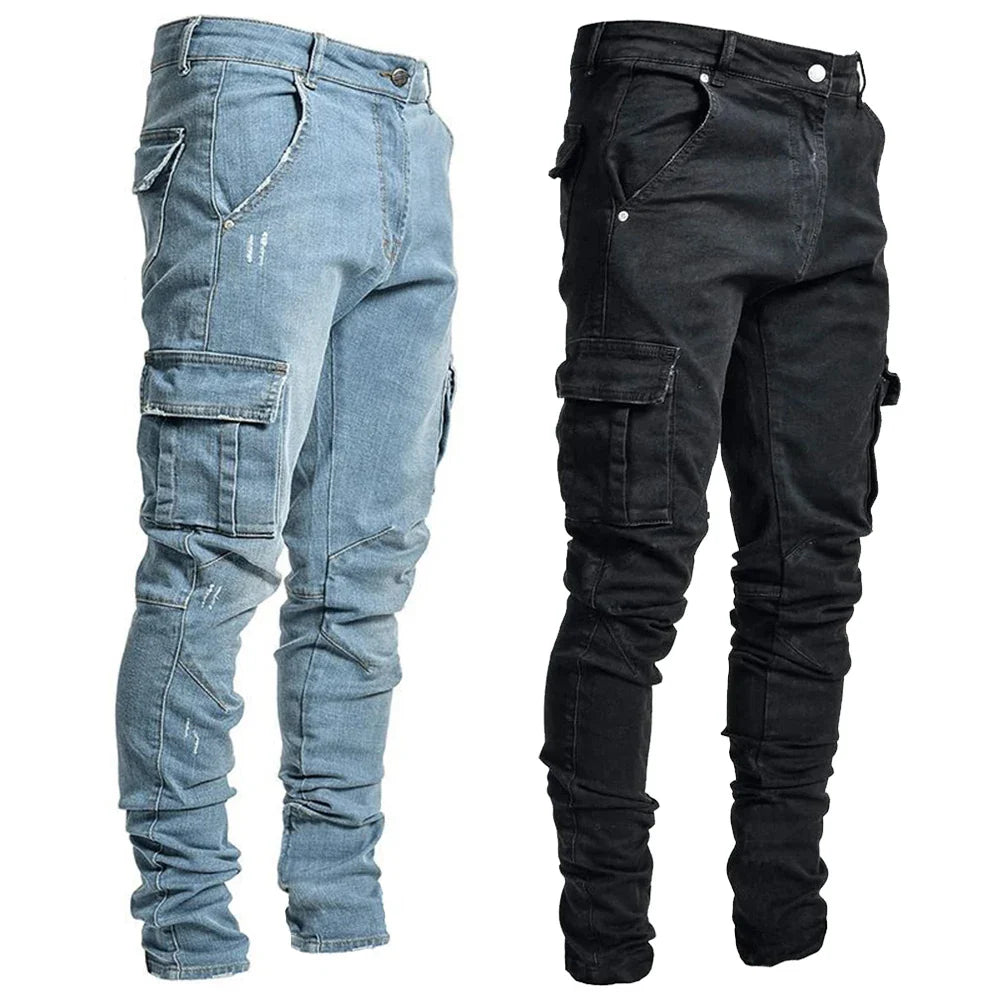 Rhevos® | Cargo Street Elastic Jeans